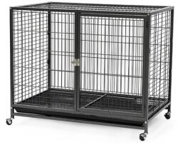 BIOTUR PET CUSCA METALICA PENTRU CAINI CU ROTI 109x70x89(h)cm