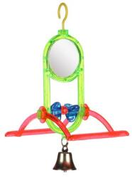FLAMINGO Jucarie Pentru Pasari Exotice Flamingo Oglinda Cu Clopotel - petspoint