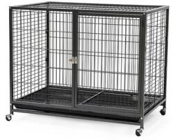 BIOTUR PET CUSCA METALICA PENTRU CAINI CU ROTI 95x57x 86(h)cm