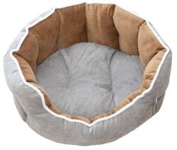 AMC Culcus Catifea Pentru Caini Si Pisici Gri-maron 59 X 53 X 20 Cm/ 9247-2021c