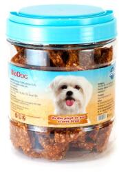 BIODOG Recompense Pentru Caini Biodog Os Din Piept De Pui Si Orez Brun 500g/cf-02h
