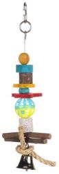 FLAMINGO Jucarie Pentru Pasari Exotice Flamingo Multicolora Cu Clopotel 27cm