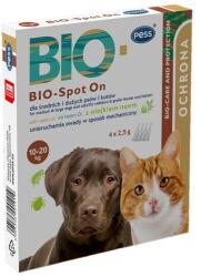 PESS Bio Pipeta Antiparazitara Spot On Cu Ulei De Neem 4x2.5g Caini Talie Medie/mare Si Pisici 10-20kg