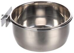 FLAMINGO Hranitoare Flamingo Pentru Colivii Din Inox Cu Suport M 12cm/580ml