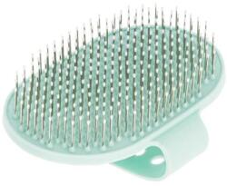 KERBL PET PERIE PENTRU CAINI TERRIER CURRY COMB KERBL 13x8CM TURQUOISE