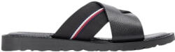 Tommy Hilfiger Sandale de Piele pentru Bărbați în Culoare Neagră FM0FM05783-BDS (FM0FM05783-BDS)