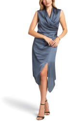 Ted Baker Rochie De Vară Midi De Seară Din Satin Drapat Wrap-Around Gri (284129-GREY)
