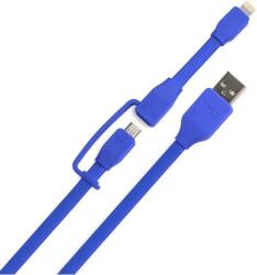Tylt Cablu de date Tylt Duo, Lightning/MicroUSB, 0.3m (Albastru)