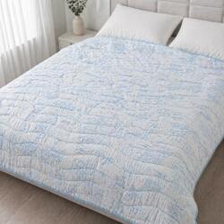 Kotonia Home Cuvertura pentru pat dublu Kotonia Home - matlasata prin coasere, dimensiunea 200x230 cm, decor fantezie bleu ciel (004906)