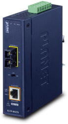 PLANET Switch PLANET IP30 Industrial 10/100/1000BAS network media converter 1000 Mbit/s Blue (IGTP-802TS) - vexio