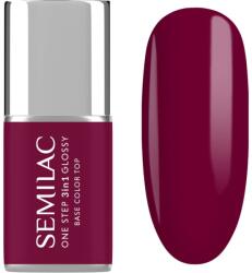 Semilac One Step 3in1 Glossy lac de unghii sub forma de gel culoare 775 Plum Wine 7 ml