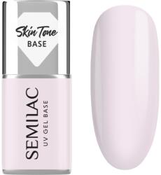 Semilac UV Gel Base Skin Tone Base baza gel pentru unghii culoare Natural Pink 7 ml