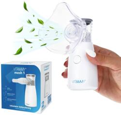 Vitammy Aparat Aerosoli VITAMMY Mesh 1 pentru Copii si Adulti Portabil 2 Viteze de Nebulizare Cablu USB Alb (VitammyMesh1)