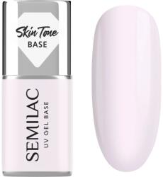 Semilac UV Gel Base Skin Tone Base baza gel pentru unghii culoare Milky Pink 7 ml