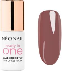 NEONAIL Ready In One 3in1 UV Gel Polish géles körömlakk gyémántporral árnyalat 07 One Mocha Brown 7.2 ml