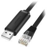 UGREEN CM204 USB-RJ45 Konzol Kábel - 3 m - Fekete 60813
