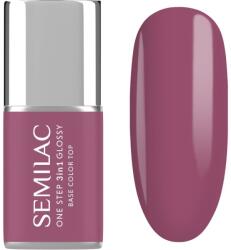 Semilac One Step 3in1 Glossy géles körömlakk árnyalat 205 Purple Beige 7 ml