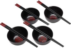 Excellent Houseware Sushi készlet 8 részes, Excellent Houseware, kerámia/bambusz, fekete (KO-210000900)