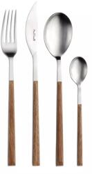 Pintinox Sushi Queen Teak Satin 24 darabos evőeszközkészlet, fekete-arany díszdoboz