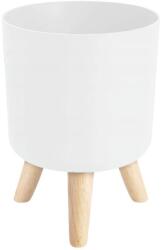 Verk 27577 lábas virágcserép, 14 cm átmérő, fehér