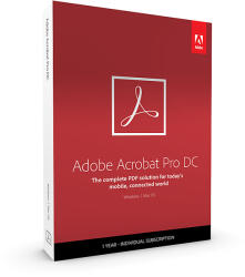 Adobe Licenta Adobe Acrobat Pro DC, 1 An, 1 User, 2 dispozitive, PC Mac, All languages (4260518143941)