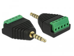 Delock Adapter Stereo jack 3, 5 mm-es csatlakozó sorkapocs blokk 5 tűs