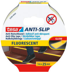 tesa Banda Adeziva Antiderapanta 25mm / 5m - Fluorescent (t-55580-00)