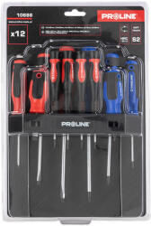 PROLINE Set Surubelnite S2 Maner Soft-touch Cu Suport - 12p (10686) Surubelnita