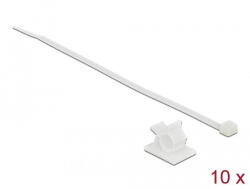 Delock Fehér, 25 x 18 mm-es kábelfogó H 200 x Sz 3, 6 mm - kábellel (18877)