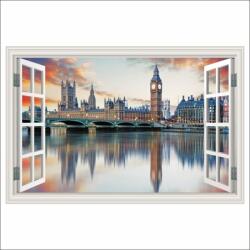 MÉDIA Öntapadós tapéta Big Ben Window, Parliament, London, 135 x 90 cm (FOTOTAP15294)