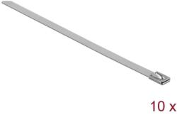 Delock Rozsdamentes acél kábelkötegelők, 200 x 7, 9 mm (H x Sz), 10 darab (18771) - pepita