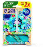 Ambi Pur aktív wc gél block 2x45 g water flowers