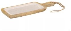 Zeller tálalótál, mangófa, 38x15x2, 5 cm, barna/bézs (ZE-25691)