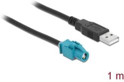 Delock Kábel HSD Z hüvely - A-típusú USB 2.0 apa 1 m (90503) - pepita