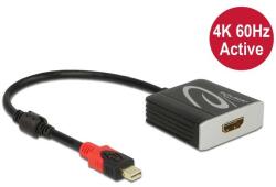 Delock Aktív mini DisplayPort 1.4 - HDMI átalakító 4K 60 Hz (HDR) (65302) - pepita