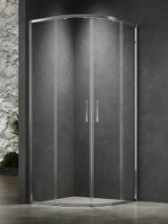 InspiroDesign Design Uno Arcuato, íves zuhanykabin, 6 mm üveg, króm keret, 80x80x200 cm (ZUI80x80)