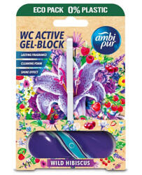 Ambi Pur aktív wc gél block 45 g wild hibiskus
