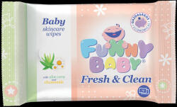 Funny Baby törlőkendő Fresh& amp; Clean 72 lap