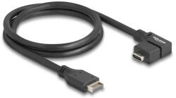 Delock USB 10 Gbps E-típusú A-kulcs kábel 20 tűs apa - USB Type-C anya ívelt 70 cm