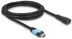 Delock HDMI anya - HDMI apa kábel 48 Gbps 8K 60 Hz bővítőkábel fekete 2 m (81998) (D81998) (81998)
