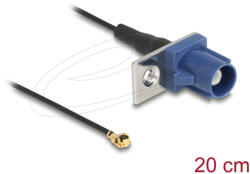 Delock Antenna kábel FAKRA C apa - MHF I apa 1, 13 - 20 cm 1 előrelyukasztott nyílással