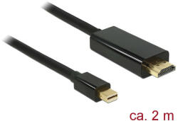 Delock 83699 mini Displayport --& gt; HDMI 2m kábel