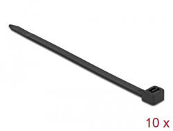 Delock Kábelkötegelő 550 x 8, 8 mm (H x Sz), 10 darab fekete (18991) - pepita