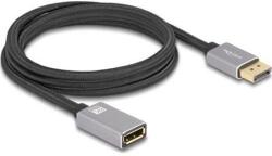 Delock DisplayPort bővítőkábel 8K 60 Hz 2 m szürke fém retesz nélküli (81080)