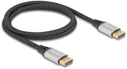 Delock DisplayPort kábel 16K 60 Hz 1 m ezüst fém (80633) - pepita