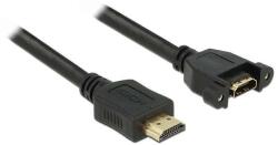 Delock kábel HDMI A apa & gt; HDMI A anya panelrögzítés 1 m (85102)