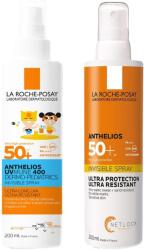 La Roche-Posay Set La Roche-Posay Anthelios - UVMune 400 Spray și spray cu protecție solară pentru copii, SPF50, 2 x 200 ml