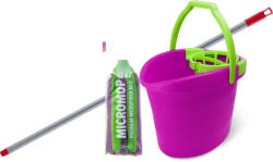 Bonus MicroMOP felmosó szett (vödör 18L, csavaró kosár, felmosó nyél, MicroMOP) (B739)