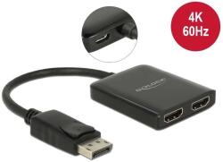 Delock DisplayPort 1.4 elosztó 1 x DisplayPort & gt; 2 x HDMI MST (87769)