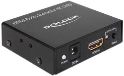 Delock HDMI Audio Extractor 4K 30Hz Black 62692 (62692)